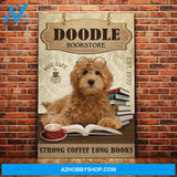 Goldendoodle Dog Bookstore Company Canvas Wall Art, Wall Decor Visual Art