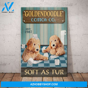Goldendoodle Dog Cotton Company Canvas Wall Art, Wall Decor Visual Art
