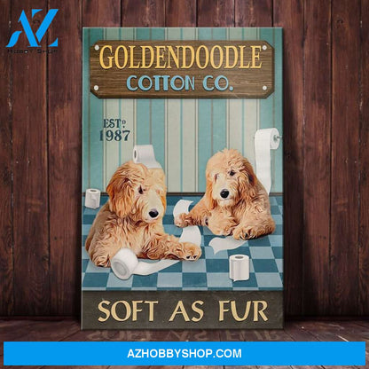 Goldendoodle Dog Cotton Company Canvas Wall Art, Wall Decor Visual Art