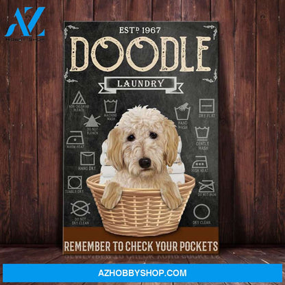 Goldendoodle Dog Laundry Company Canvas Wall Art, Wall Decor Visual Art