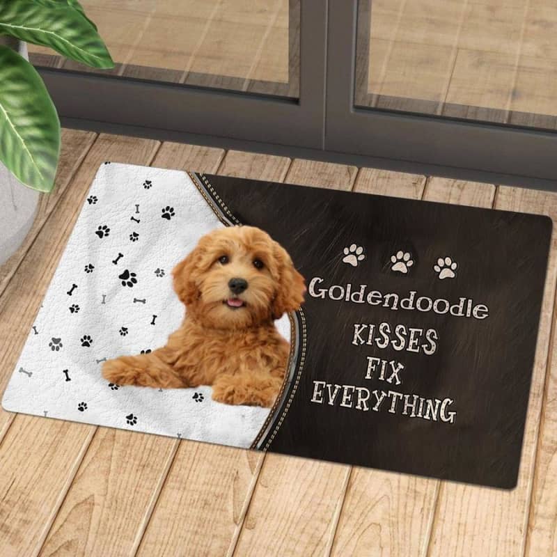 Goldendoodle Kisses Fix Everything Doormat