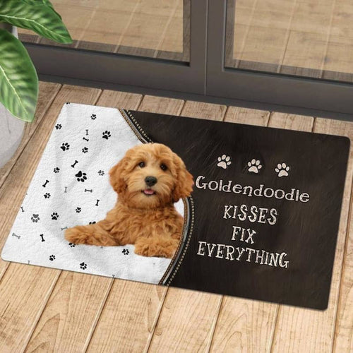 Goldendoodle Kisses Fix Everything Doormat