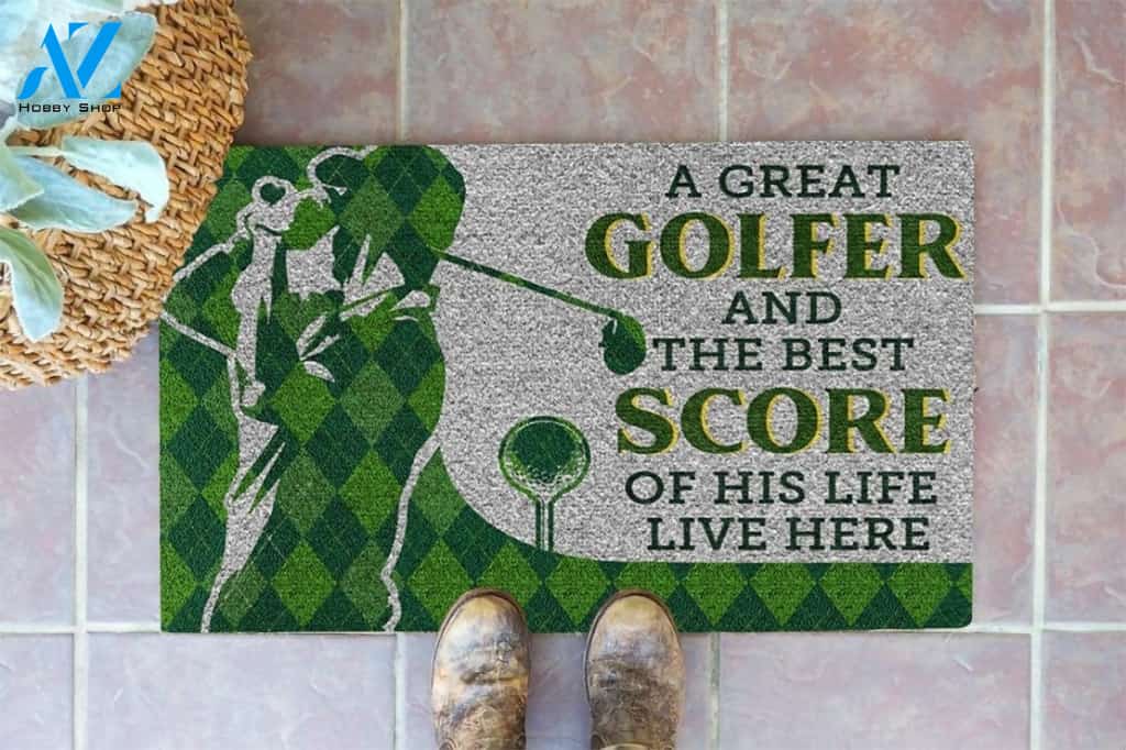 Golf A Great Golfer Doormat