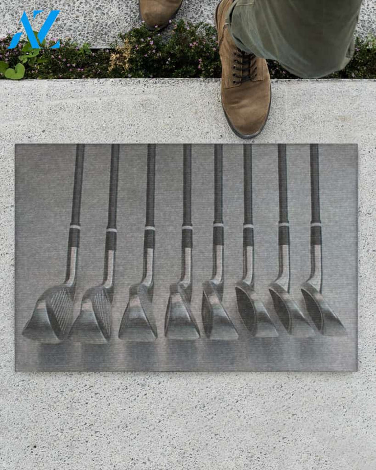 Golf Clubs Doormat Gift For Golf Lovers Birthday Gift Home Decor Warm House Gift Welcome Mat