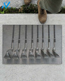 Golf Clubs Doormat Gift For Golf Lovers Birthday Gift Home Decor Warm House Gift Welcome Mat