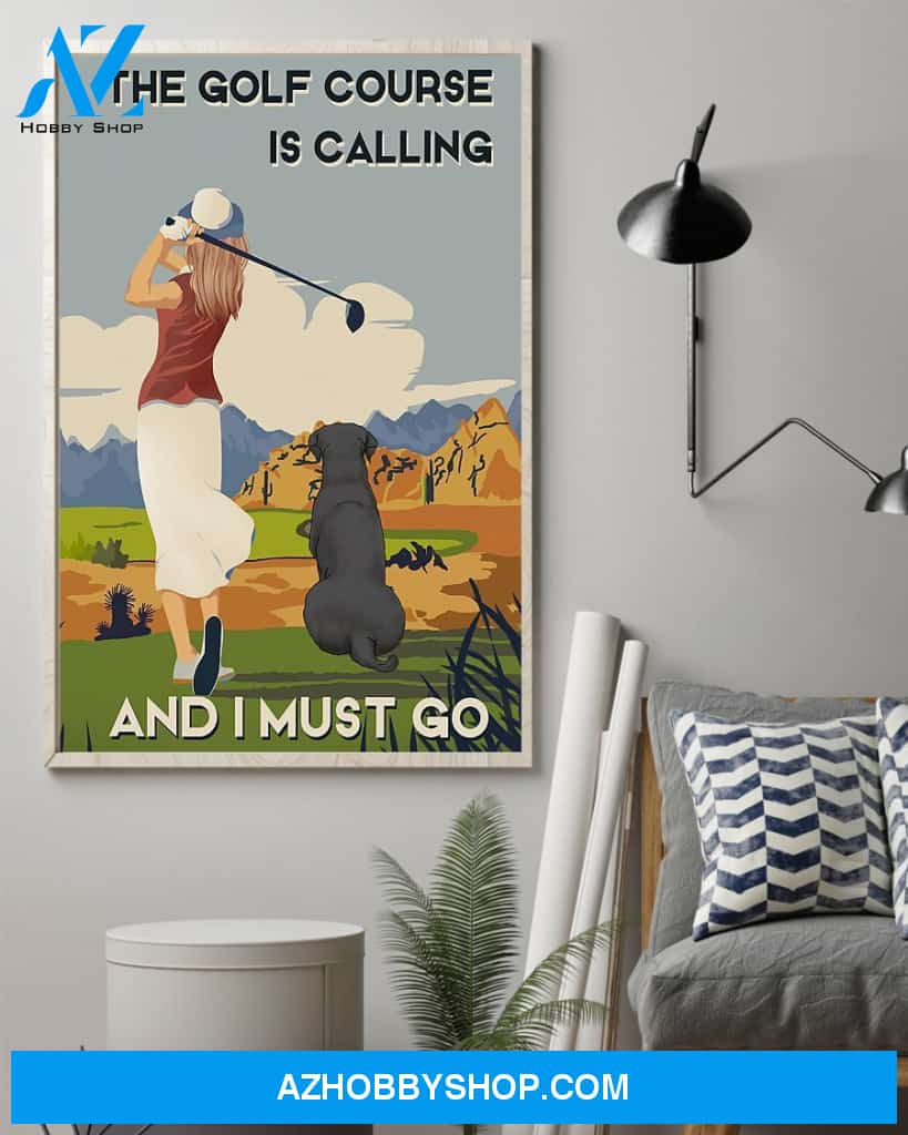 Golf Course Calling Vertical Canvas Wall Art, Wall Decor Visual Art