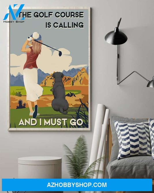 Golf Course Calling Vertical Canvas Wall Art, Wall Decor Visual Art