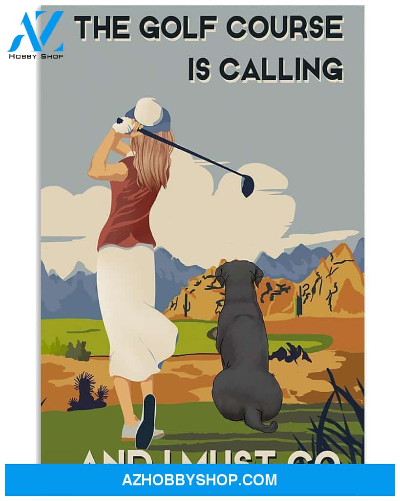 Golf Course Calling Vertical Canvas Wall Art, Wall Decor Visual Art