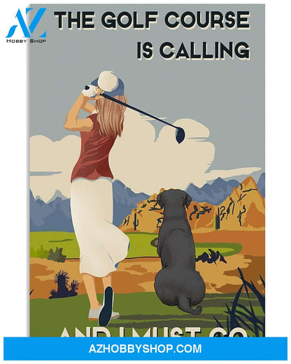 Golf Course Calling Vertical Canvas Wall Art, Wall Decor Visual Art