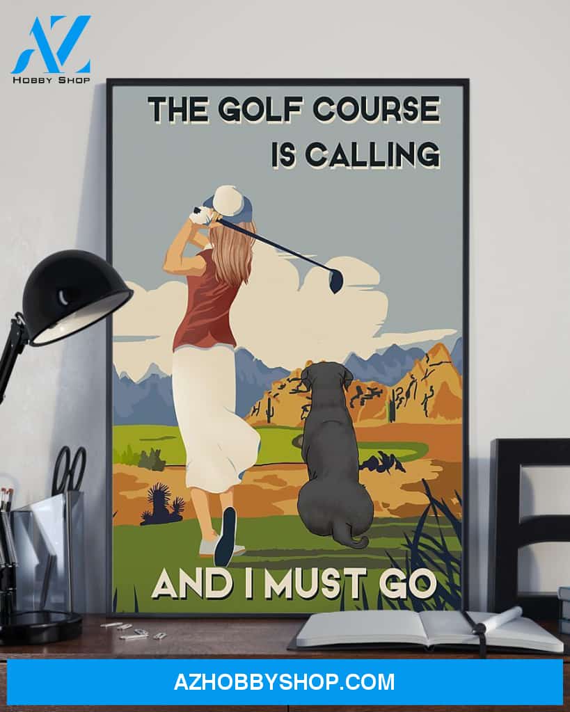 Golf Course Calling Vertical Canvas Wall Art, Wall Decor Visual Art