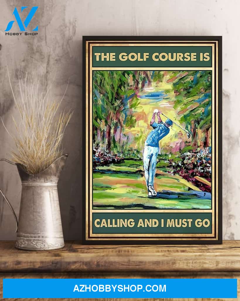 Golf Course Is Calling Vertical Canvas Wall Art, Wall Decor Visual Art
