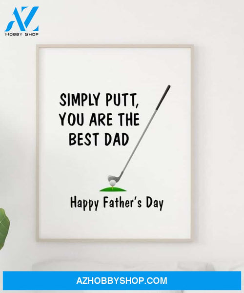 Golf Dad Canvas And Poster, Wall Decor Visual Art, Gift Father's Day