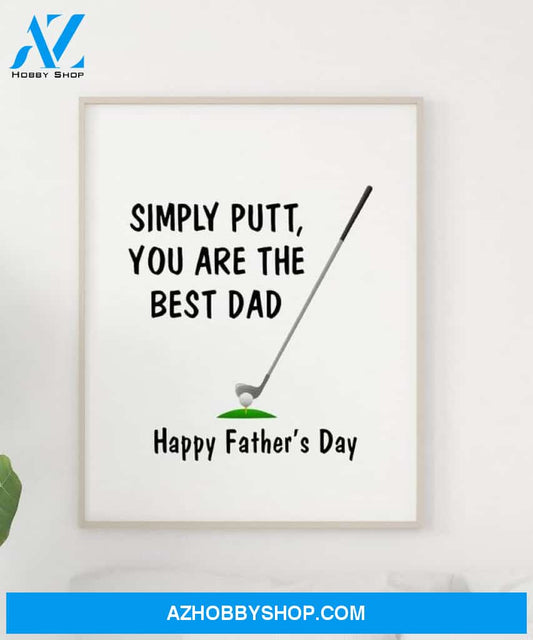 Golf Dad Canvas And Poster, Wall Decor Visual Art, Gift Father's Day