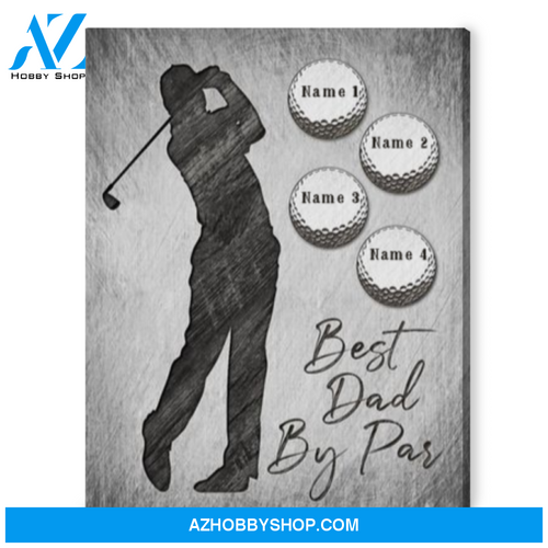 Golf Father's Day Gift Personalized Gift For Dad Who Loves Golf Canvas Print
