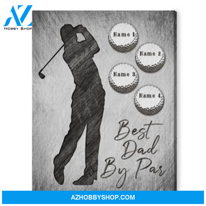 Golf Father's Day Gift Personalized Gift For Dad Who Loves Golf Canvas Print