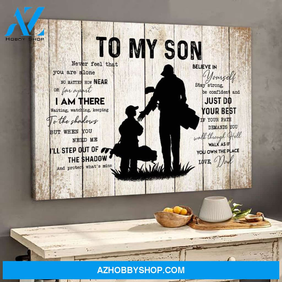 Golf Gift To My Son From Dad Lover Canvas Gift For Son