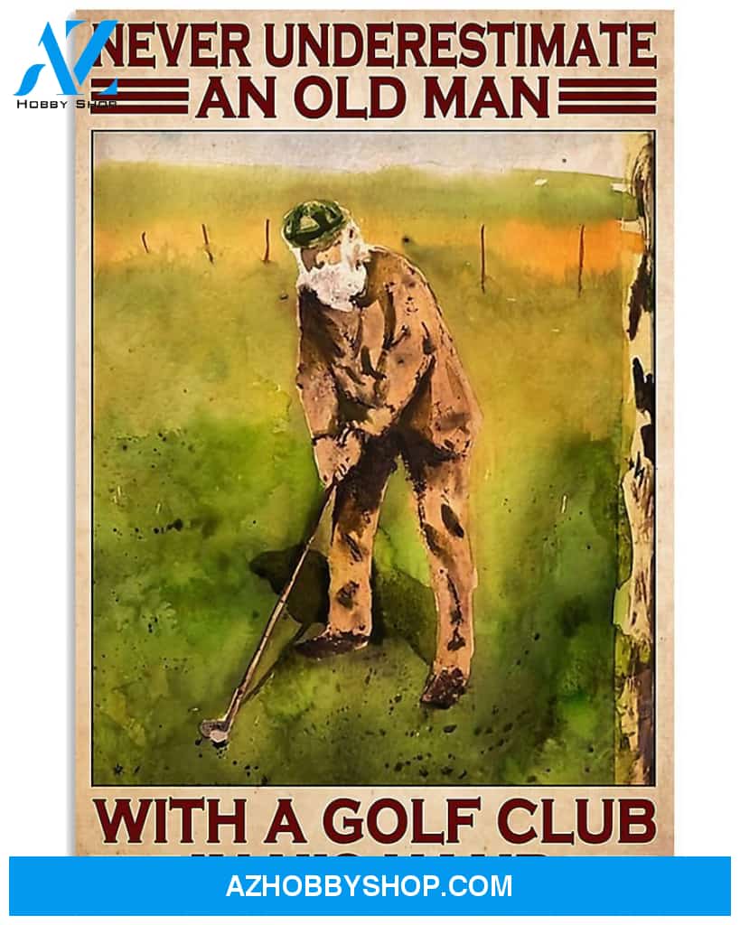 Golf In A Club Vertical Canvas Prints, Wall Decor Visual Art