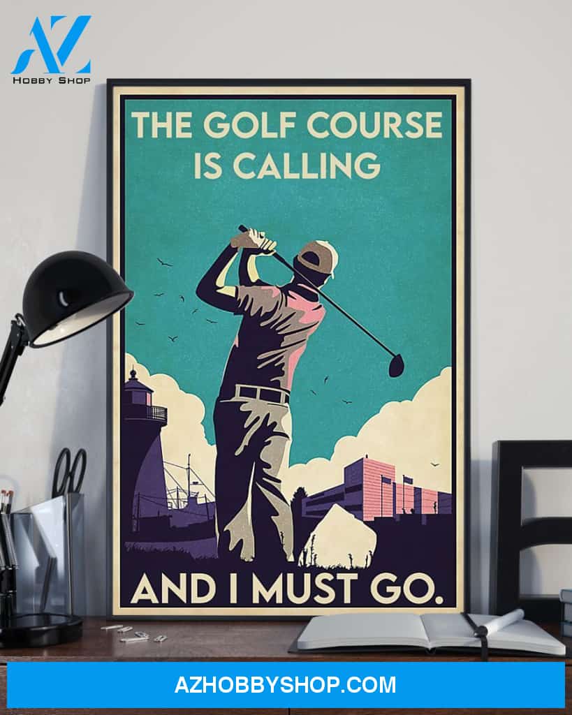 Golf Is Calling Vertical Art Canvas, Wall Decor Visual Art