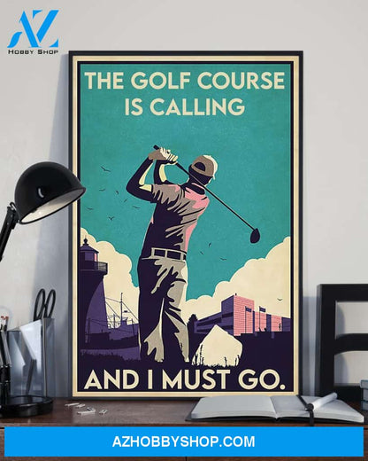 Golf Is Calling Vertical Art Canvas, Wall Decor Visual Art