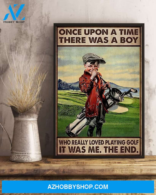 Golf It Was Me Vertical Canvas Wall Art, Wall Decor Visual Art