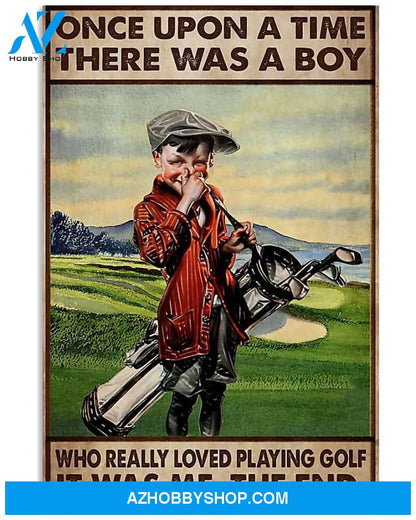 Golf It Was Me Vertical Canvas Wall Art, Wall Decor Visual Art