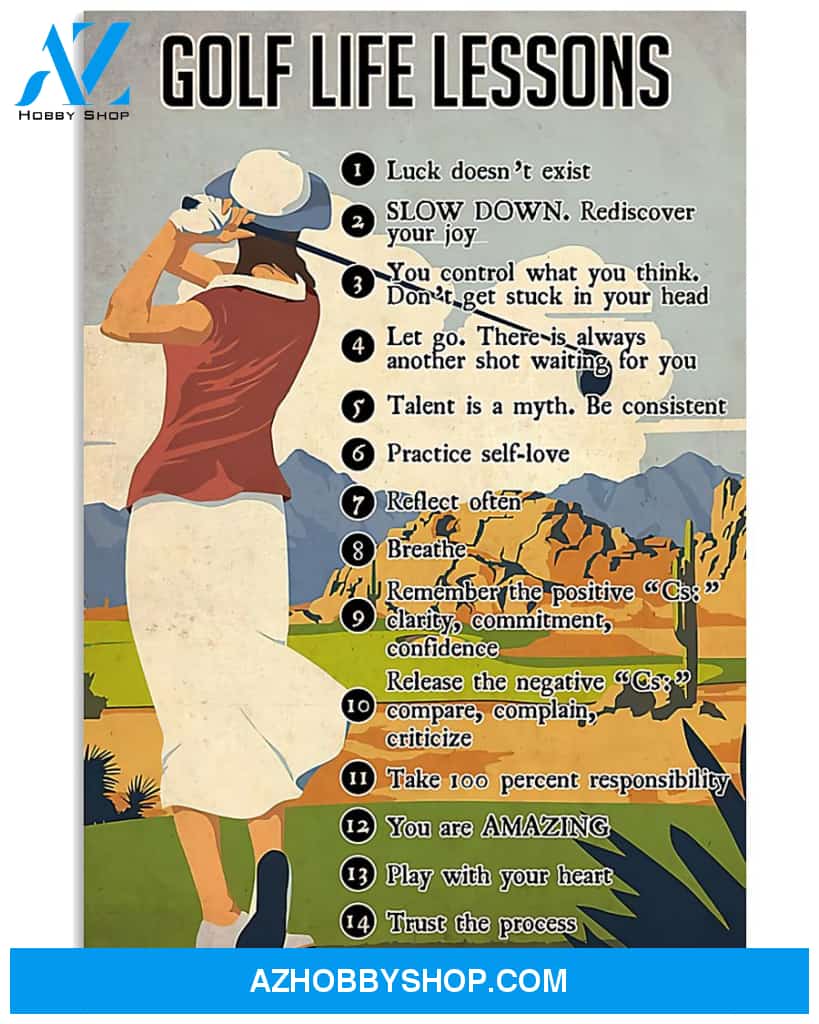 Golf Life Lessons Wall Decor