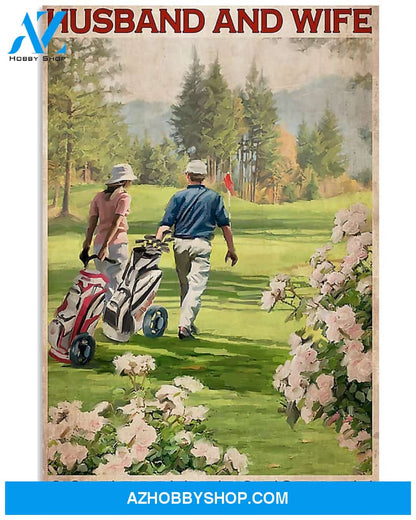 Golf Partners For Life Vertical Art Canvas, Wall Decor Visual Art