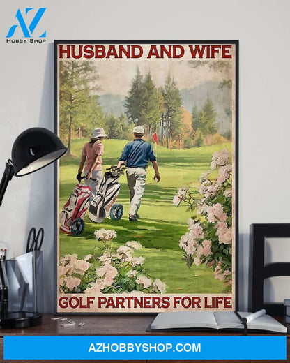 Golf Partners For Life Vertical Art Canvas, Wall Decor Visual Art