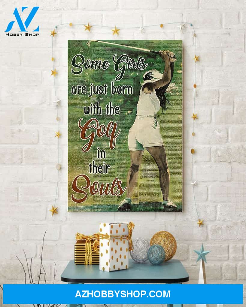 Golf Some Girls Vertical Canvas Prints, Wall Decor Visual Art