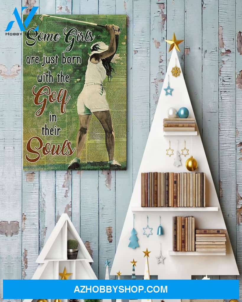 Golf Some Girls Vertical Canvas Prints, Wall Decor Visual Art
