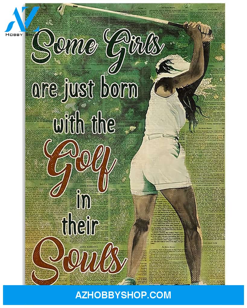 Golf Some Girls Vertical Canvas Prints, Wall Decor Visual Art