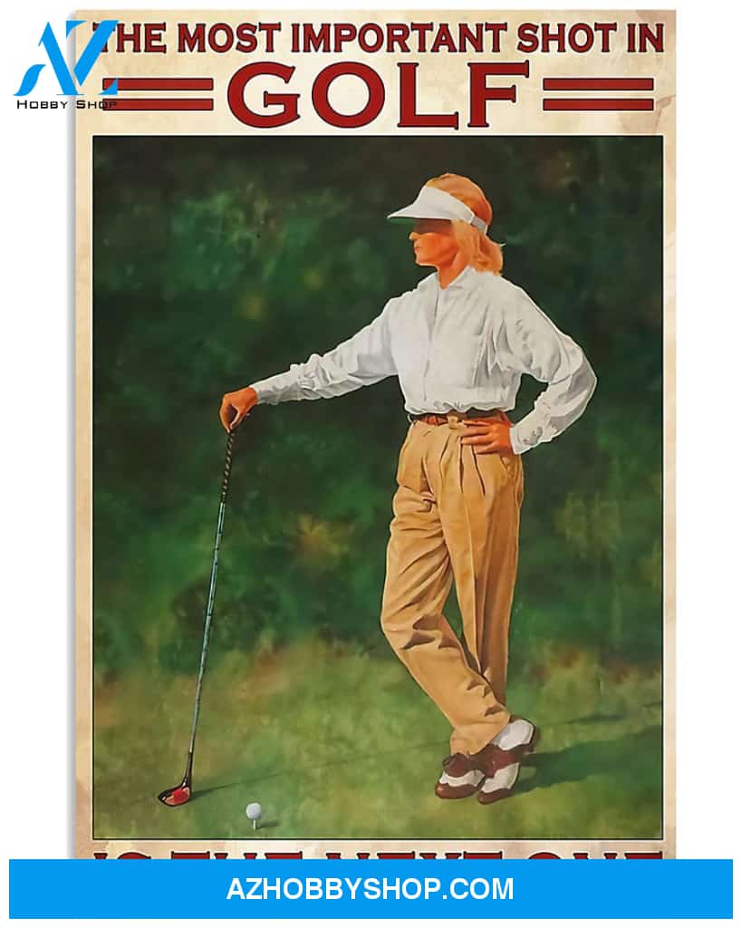 Golf The Next Shot Vertical Canvas Prints, Wall Decor Visual Art