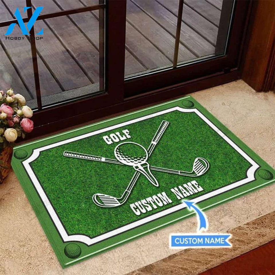 Golf Unique Basic Green Custom Doormat | Welcome Mat | House Warming Gift