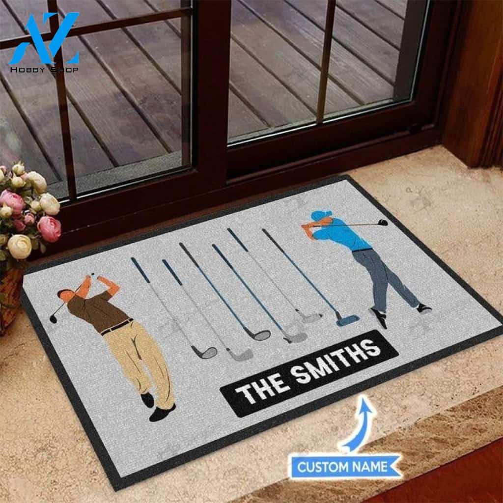 Golfer Basic Custom Doormat Gift for Golf lovers