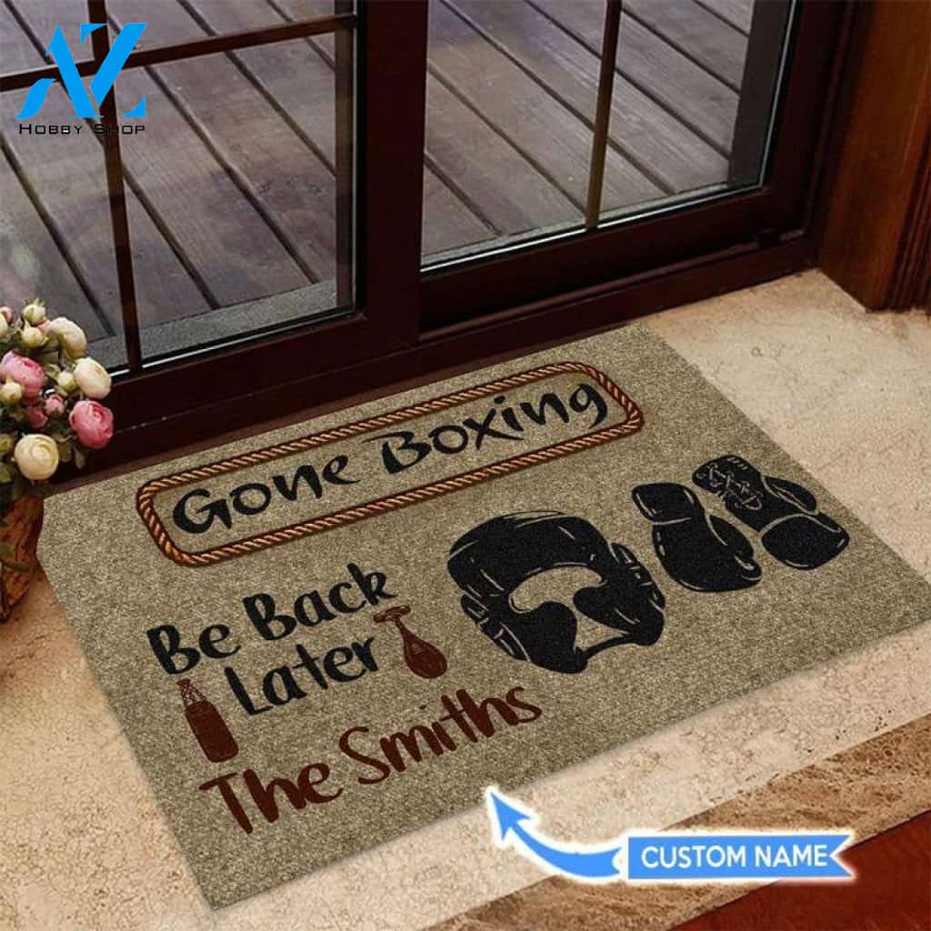 Gone boxing Be back later Custom Doormat