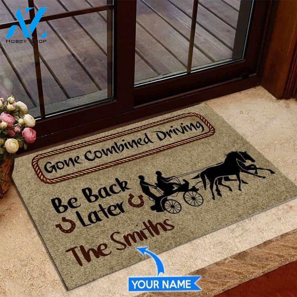Gone Combined Driving Be back later Custom Doormat | Welcome Mat | House Warming Gift