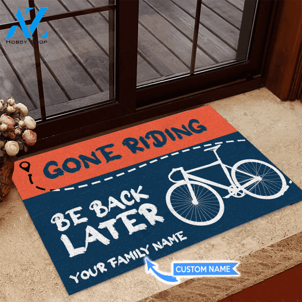 Gone Riding Be back later Custom Doormat | Welcome Mat | House Warming Gift