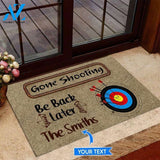 Gone Shooting Be back later Custom Doormat | Welcome Mat | House Warming Gift