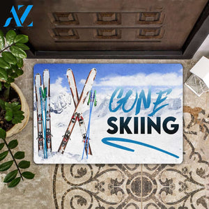 Gone Skiing Doormat | Welcome Mat | House Warming Gift | Christmas Gift Decor