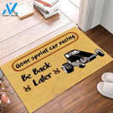 Gone Winged Sprint Car Racing Rubber Base Doormat Indoor and Outdoor Doormat Warm House Gift Welcome Mat Gift For Friend Family Gift For Racing Lover