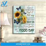 Good Day Butterfly Wall Art Canvas