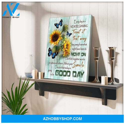 Good Day Butterfly Wall Art Canvas