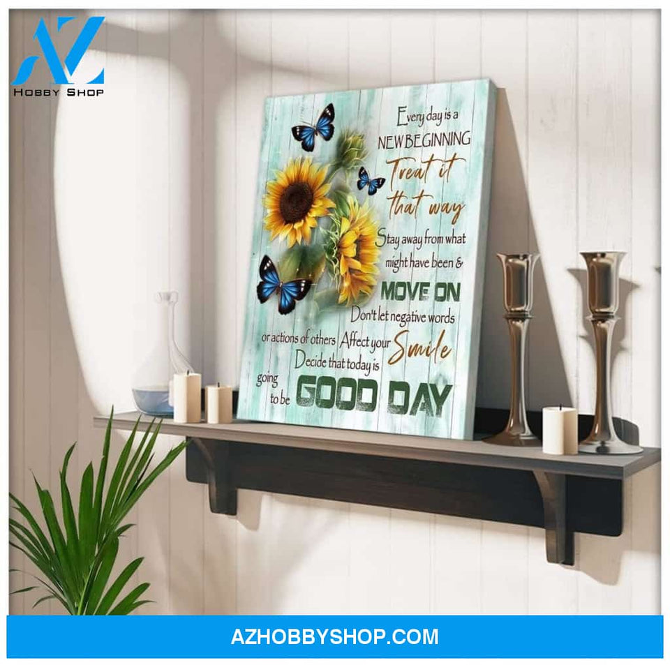 Good Day Butterfly Wall Art Canvas