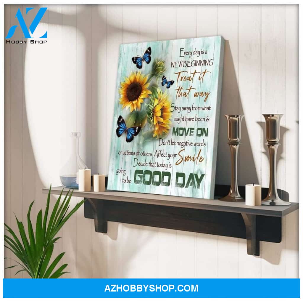 Good Day Butterfly Wall Art Canvas