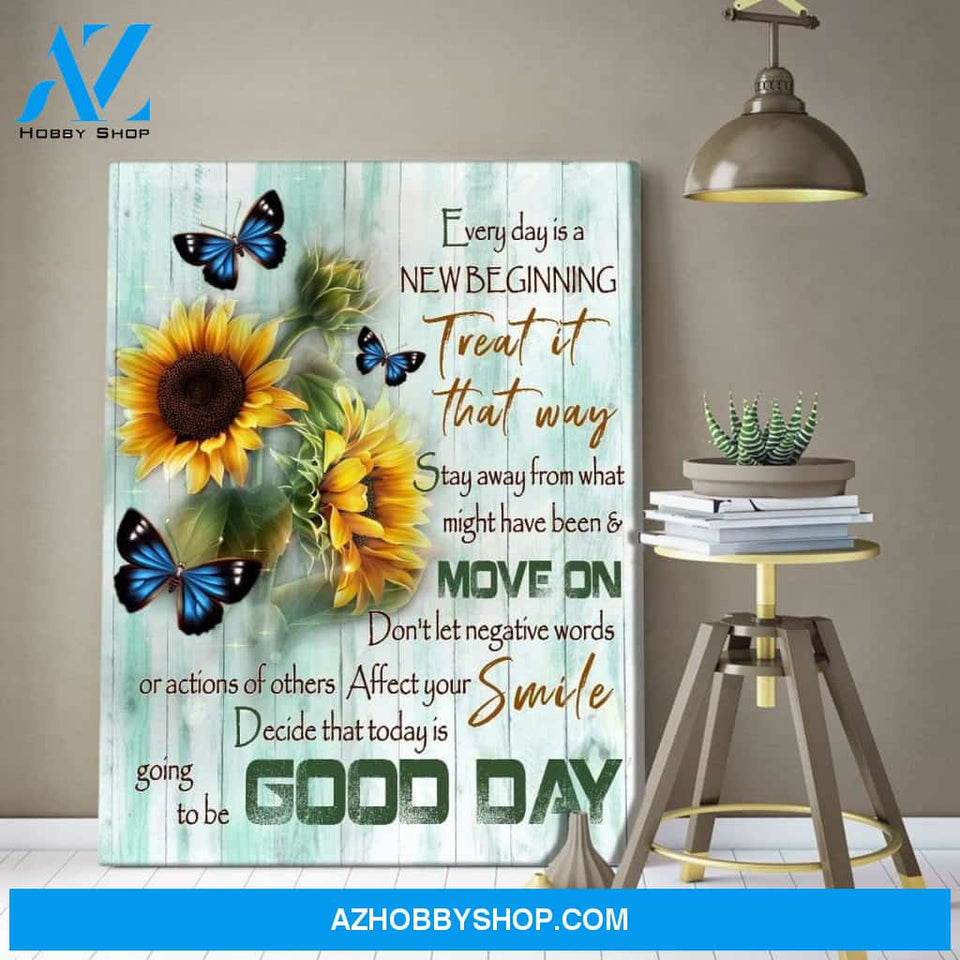 Good Day Butterfly Wall Art Canvas