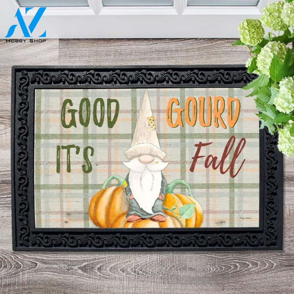 Good Gourd It's Fall Gnome Doormat - 18" x 30"