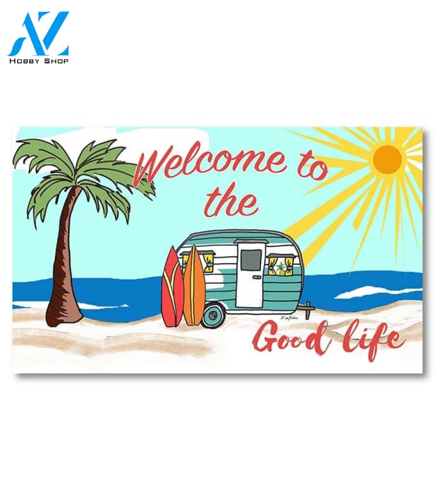 Good Life Beach Camper Doormat - 18" x 30"