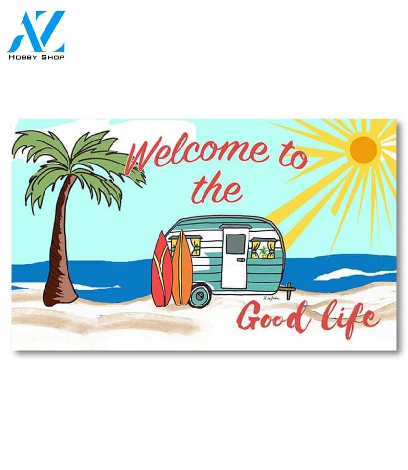 Good Life Beach Camper Doormat - 18" x 30"
