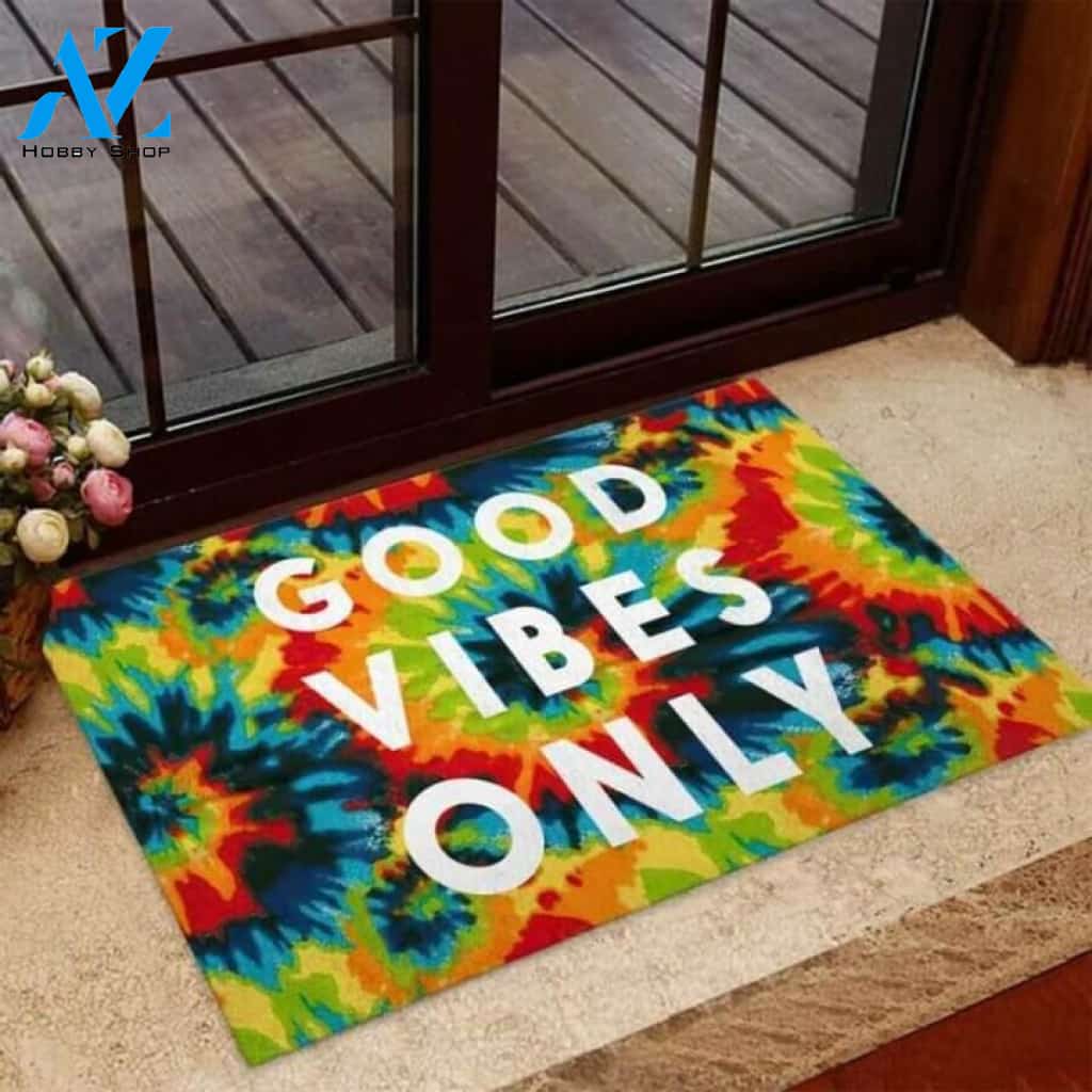 Good Vibes Only Hippie Doormat | Welcome Mat | House Warming Gift