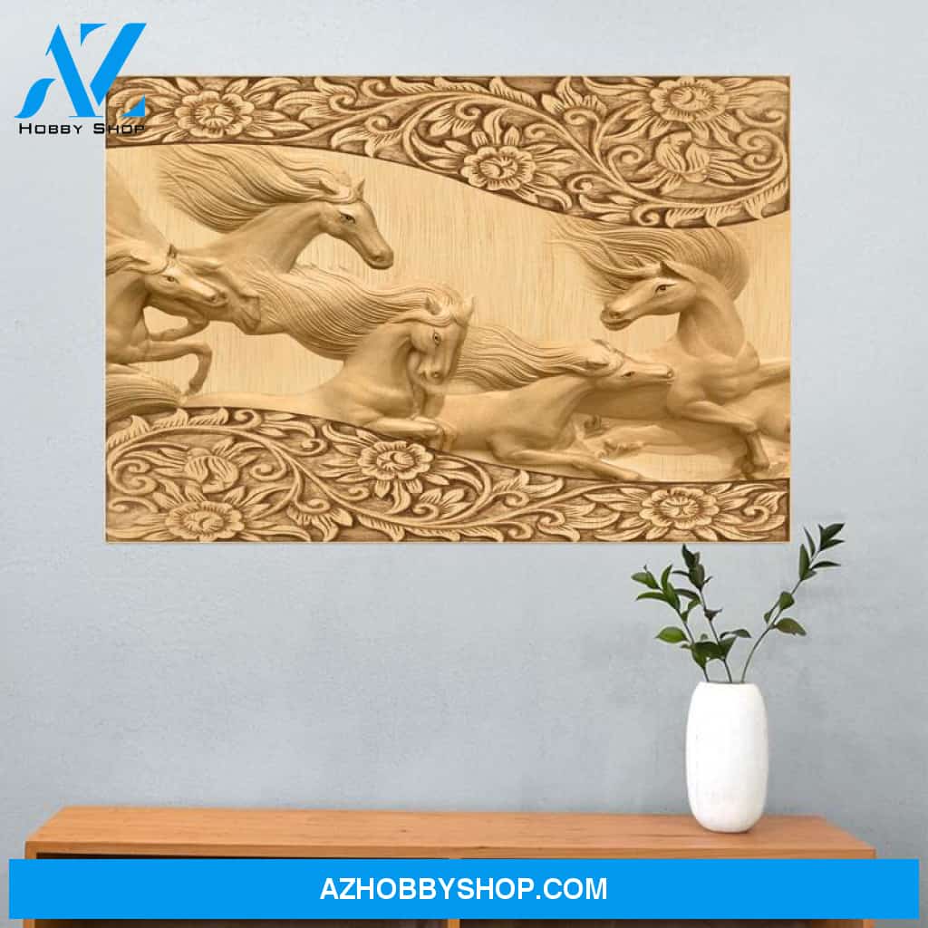 Goorgeous herd of horses - Matte Canvas (1.25"), gift for you, gift for horse lover, wall art, living room decor